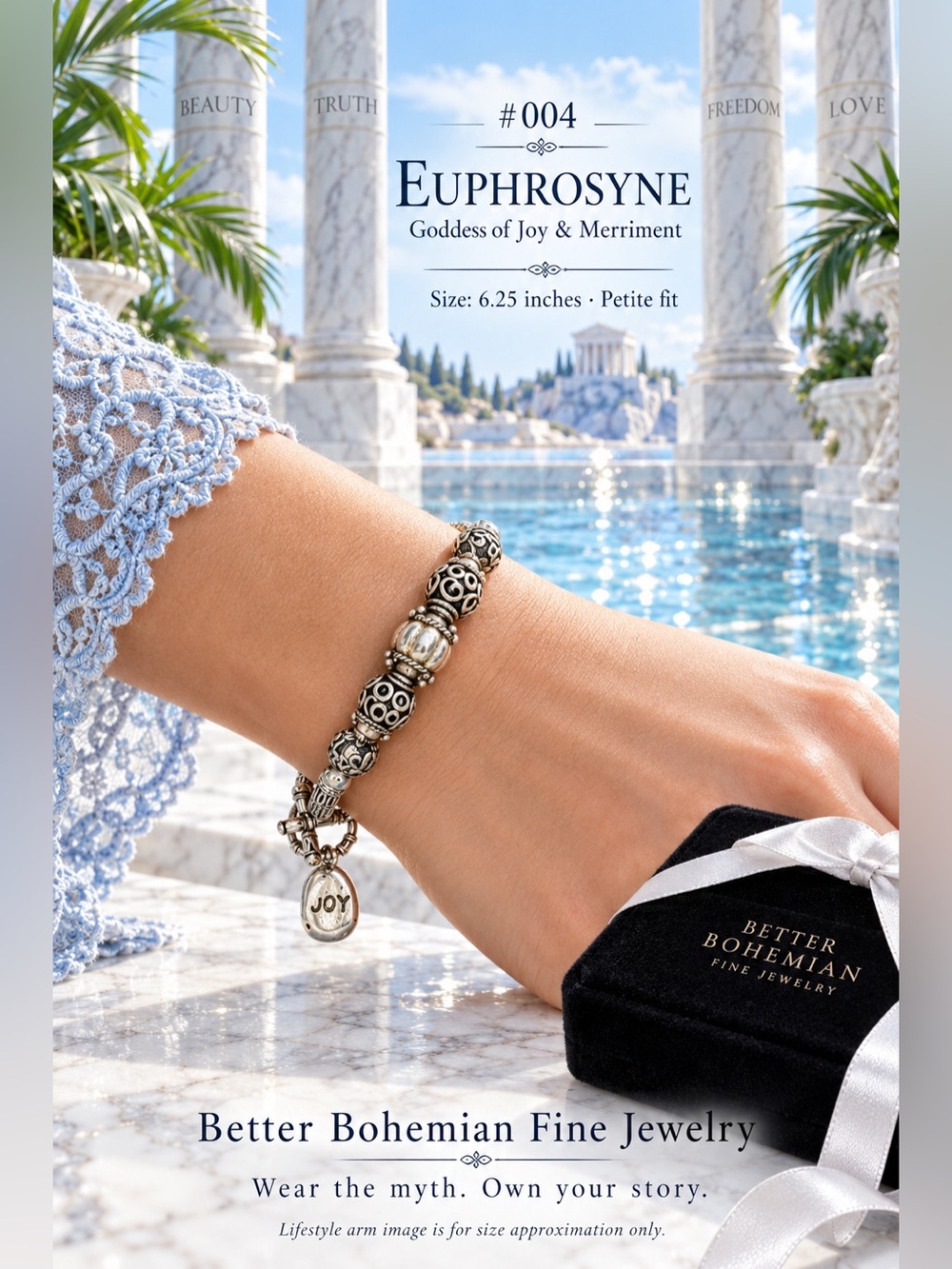 #004”The Euphrosyne” IS A GRACE OF THREE & OF JOY-SPIRIT 🥀MADE IN THE 🇺🇸